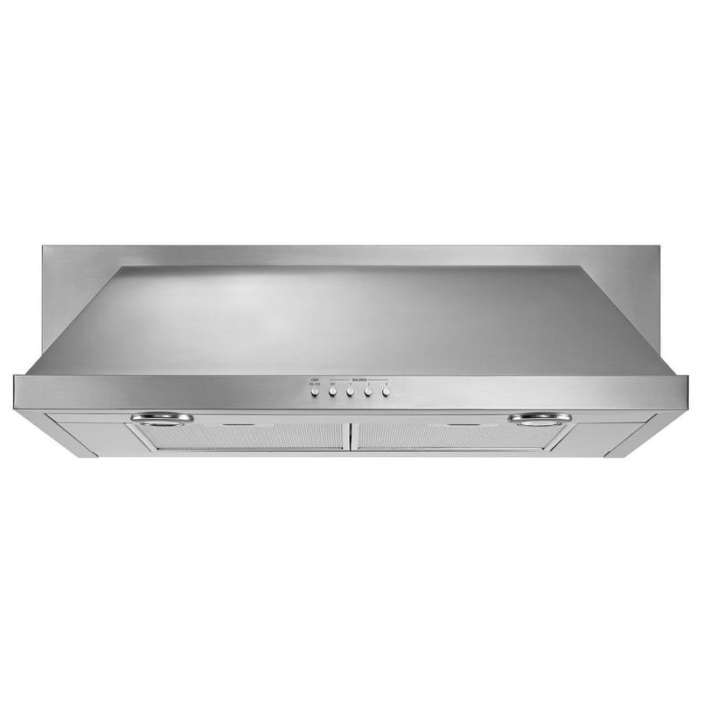Whirlpool UXT5530AAS Range Hood, 30 inch Exterior Width, Under-Cabinet, 400 CFM, Stainless Steel