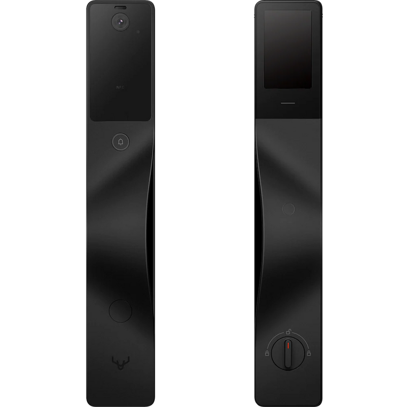 V5 Vision - 3D Face Recognition & 2K Video Doorbell Smart Lock - Black Colour