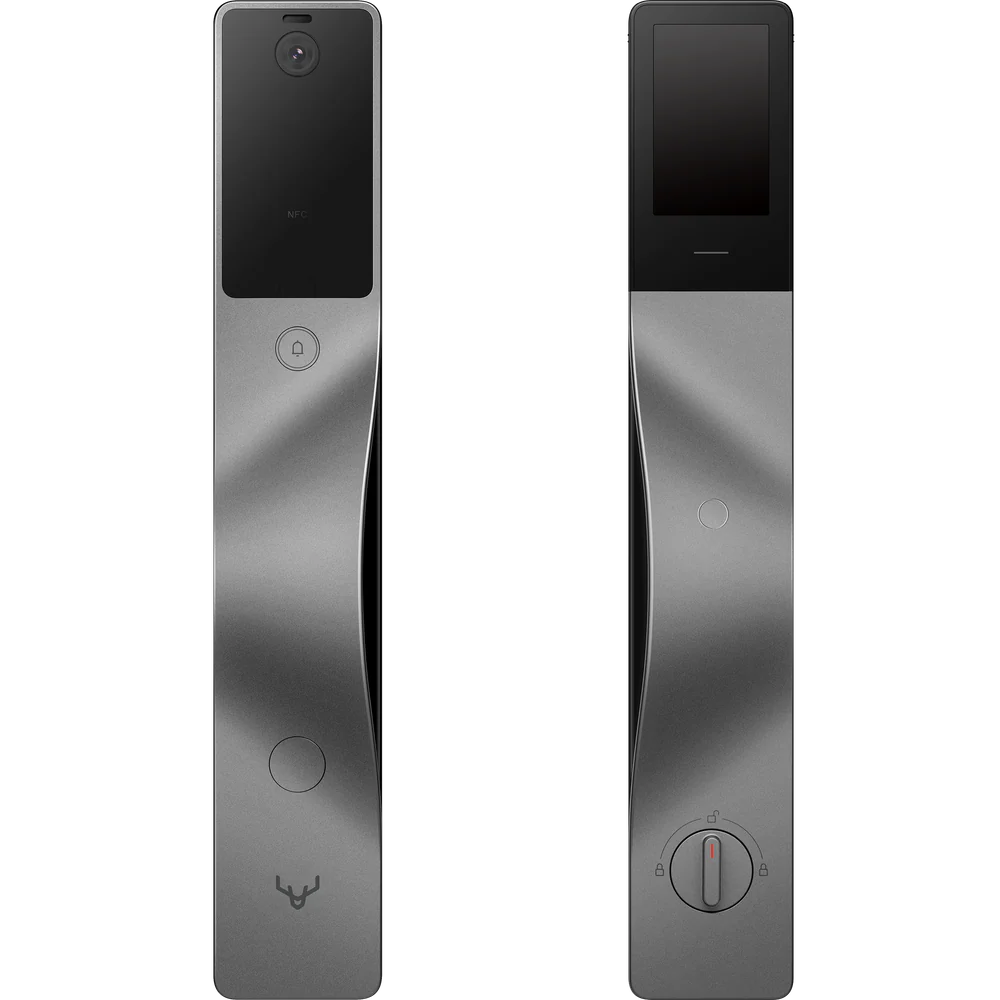 V5 Vision - 3D Face Recognition & 2K Video Doorbell Smart Lock - Stainless Steel Colour