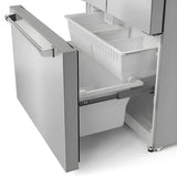 Vesta Yukon 36" Counter-Depth Stainless Steel French-Door Refrigerator with Bottom-Freezer