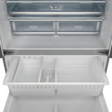 Vesta Yukon 36" Counter-Depth Stainless Steel French-Door Refrigerator with Bottom-Freezer