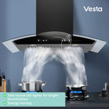 Amsterdam 800CFM 30'' Black Stainless Steel Wall Mount Range Hoods