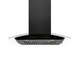 Amsterdam 800CFM 30'' Black Stainless Steel Wall Mount Range Hoods