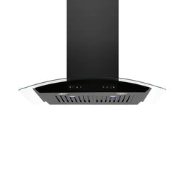 Amsterdam 800CFM 30'' Black Stainless Steel Wall Mount Range Hoods
