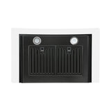 Amsterdam 800CFM 30'' Black Stainless Steel Wall Mount Range Hoods