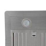 Vesta Milan 30" 1000 CFM Stainless Steel Wall Mount Range Hood - Light View