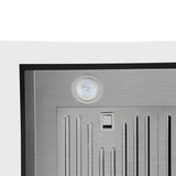 Vesta Rome 30-inch stainless steel wall-mounted range hood light view
