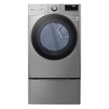 LG DLEX3850V 7.4 cu.ft. Ultra Large Capacity Front Load Electric Dryer - Front view