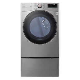 LG DLEX3850V 7.4 cu.ft. Ultra Large Capacity Front Load Electric Dryer - Front view