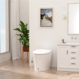 R&T W5100S Tankless Auto Flush Toilet Battery-Operated 1.28-GPF