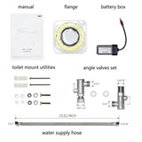 R&T W5100S Tankless Auto Flush Toilet Battery-Operated 1.28-GPF