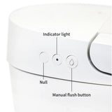R&T W5100S Tankless Auto Flush Toilet Battery-Operated 1.28-GPF