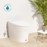 R&T W5100S Tankless Auto Flush Toilet Battery-Operated 1.28-GPF