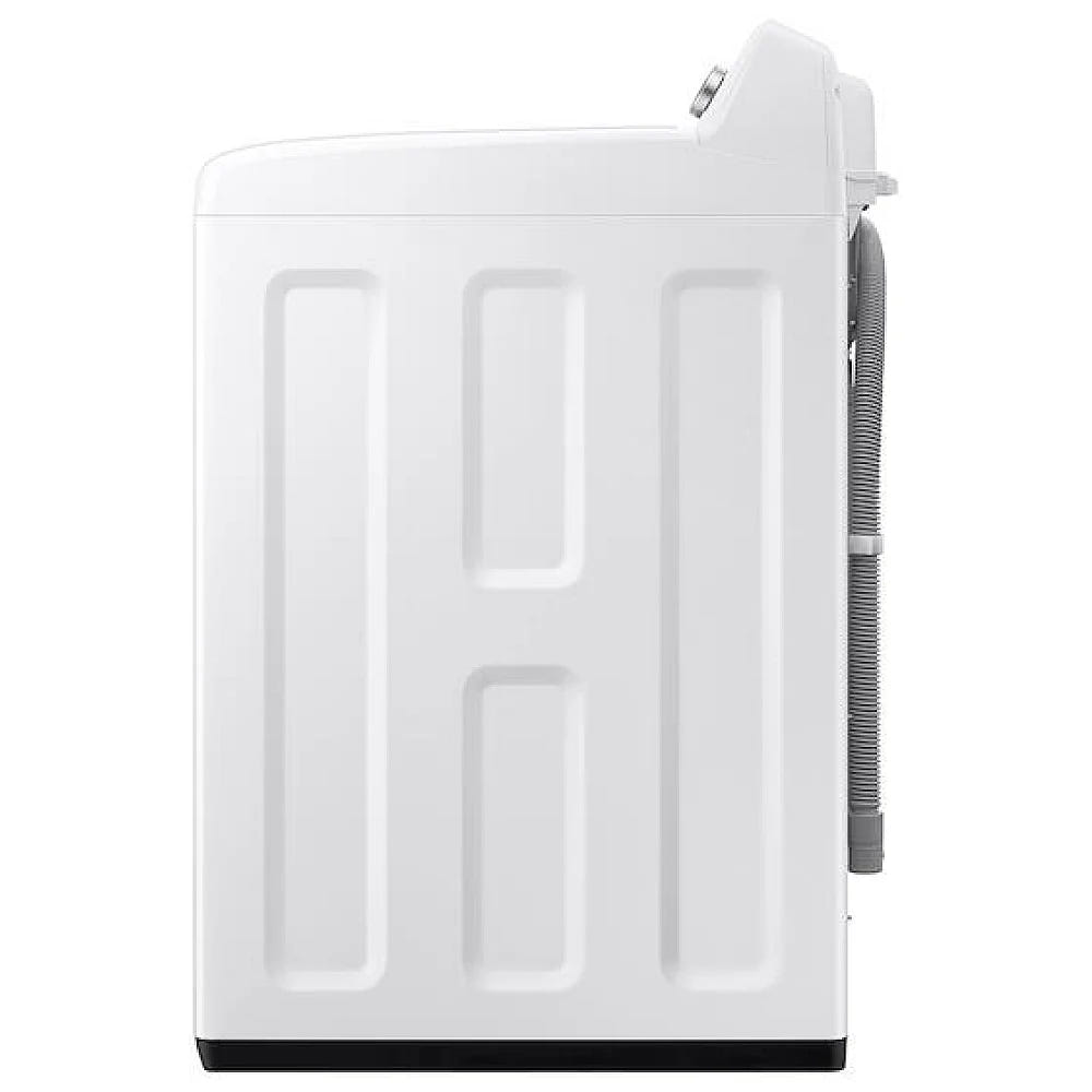 Samsung WA44A3205AW Top Load Washer, 27 inch Width, 5 cu. ft. Washer Capacity, 8 Wash Cycles, 5 Temperature Settings, 700 RPM Washer Spin Speed, Agitator, White colour (Contains Agitator), Soft Close Lid