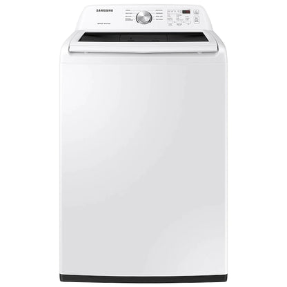Samsung WA45T3200AW Top Load Washer, 27 inch Width, 5.2 cu. ft. Washer Capacity, 8 Wash Cycles, 5 Temperature Settings, 700 RPM Washer Spin Speed, Impeller, White colour Soft Close Lid, Deep Fill Option