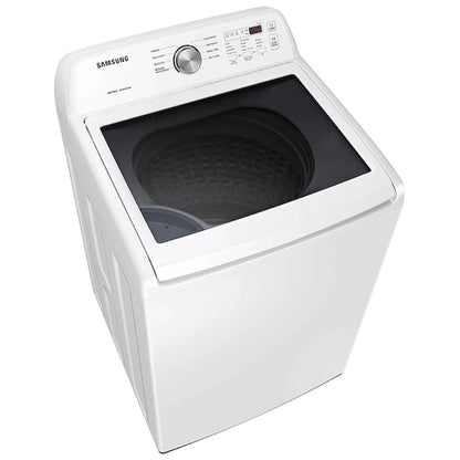 Samsung WA45T3200AW Top Load Washer, 27 inch Width, 5.2 cu. ft. Washer Capacity, 8 Wash Cycles, 5 Temperature Settings, 700 RPM Washer Spin Speed, Impeller, White colour Soft Close Lid, Deep Fill Option