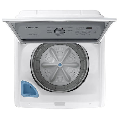 Samsung WA45T3200AW Top Load Washer, 27 inch Width, 5.2 cu. ft. Washer Capacity, 8 Wash Cycles, 5 Temperature Settings, 700 RPM Washer Spin Speed, Impeller, White colour Soft Close Lid, Deep Fill Option