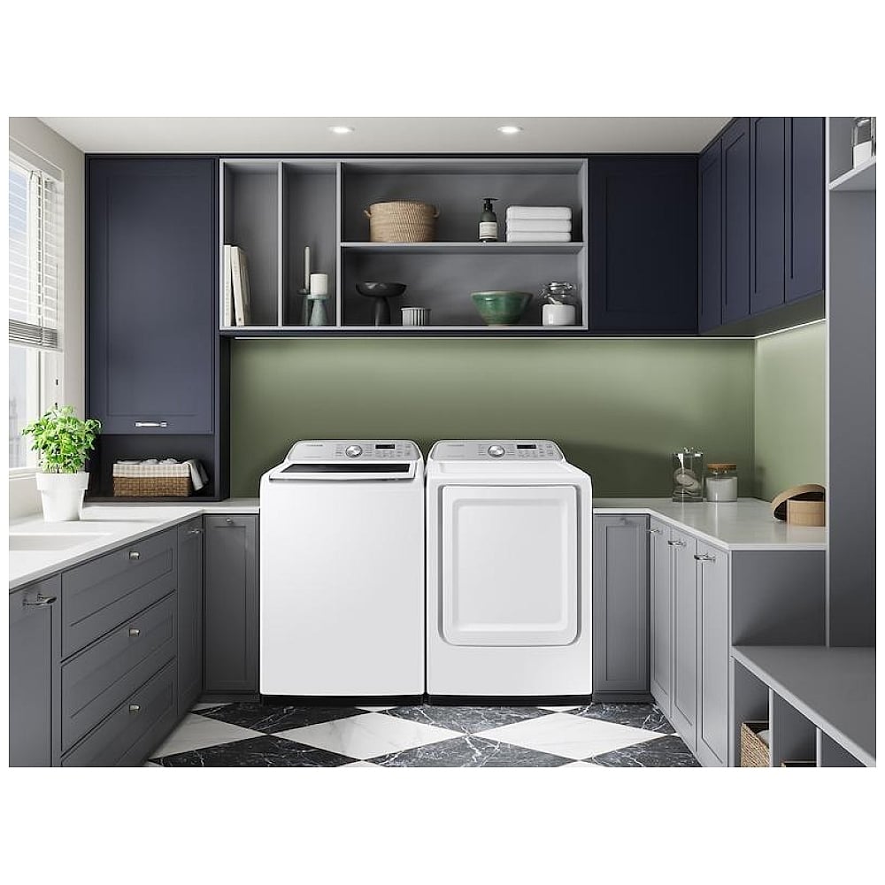 Samsung Top Load Washer WA46CG3505AWA4 & Electric Dryer DVE47CG3500WAC