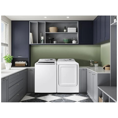 Samsung WA46CG3505AWA4 Top Load Washer, 27 inch Width, ENERGY STAR Certified, 5.4 cu. ft. Washer Capacity, 10 Wash Cycles, 5 Temperature Settings, 700 RPM Washer Spin Speed, Agitator, Wifi Enabled, White colour
