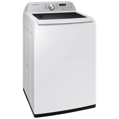 Samsung WA46CG3505AWA4 Top Load Washer, 27 inch Width, ENERGY STAR Certified, 5.4 cu. ft. Washer Capacity, 10 Wash Cycles, 5 Temperature Settings, 700 RPM Washer Spin Speed, Agitator, Wifi Enabled, White colour