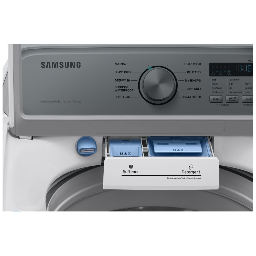 Samsung Top Load Washer WA46CG3505AWA4 & Electric Dryer DVE47CG3500WAC