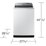 Samsung WA52DG5500AWUS Top Load Washer, 6 cu. ft. Washer Capacity, 750 RPM Washer Spin Speed, 12 Wash Cycles, 5 Temperature Settings, ENERGY STAR Certified, Wifi Enabled, White colour