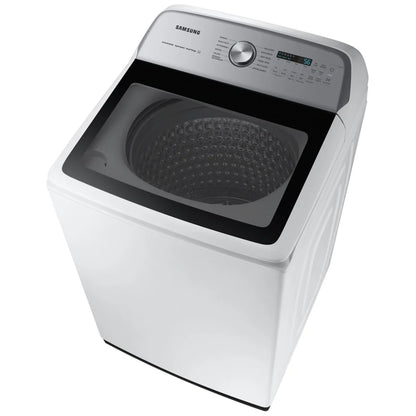 Samsung WA52DG5500AWUS Top Load Washer, ENERGY STAR Certified, 6 cu. ft. Washer Capacity, 12 Wash Cycles, 5 Temperature Settings, 750 RPM Washer Spin Speed, Impeller, Wifi Enabled, White colour