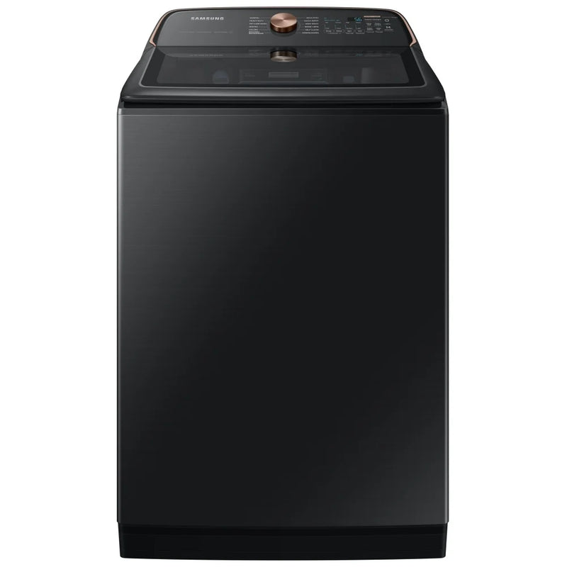 Samsung WA54CG7550AVA4 Top Load Washer, 6.2 cu. ft. Washer Capacity, 750 RPM Washer Spin Speed, 12 Wash Cycles, 5 Temperature Settings, ENERGY STAR Certified, Wifi Enabled, Black Stainless Steel colour