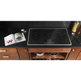 Whirlpool WCE77US6HB Electric Cooktop, 36 inch Exterior Width, 5 Burners, 3,000 W Highest Element, Black colour