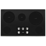 Whirlpool WCE77US6HS Electric Cooktop, 36 inch Exterior Width, 5 Burners, 3,000 W Highest Element, Stainless Steel colour