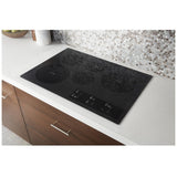 Whirlpool WCE97US0KB Electric Cooktop, 30 inch Exterior Width, 5 Burners, 3,000 W Highest Element, Black colour