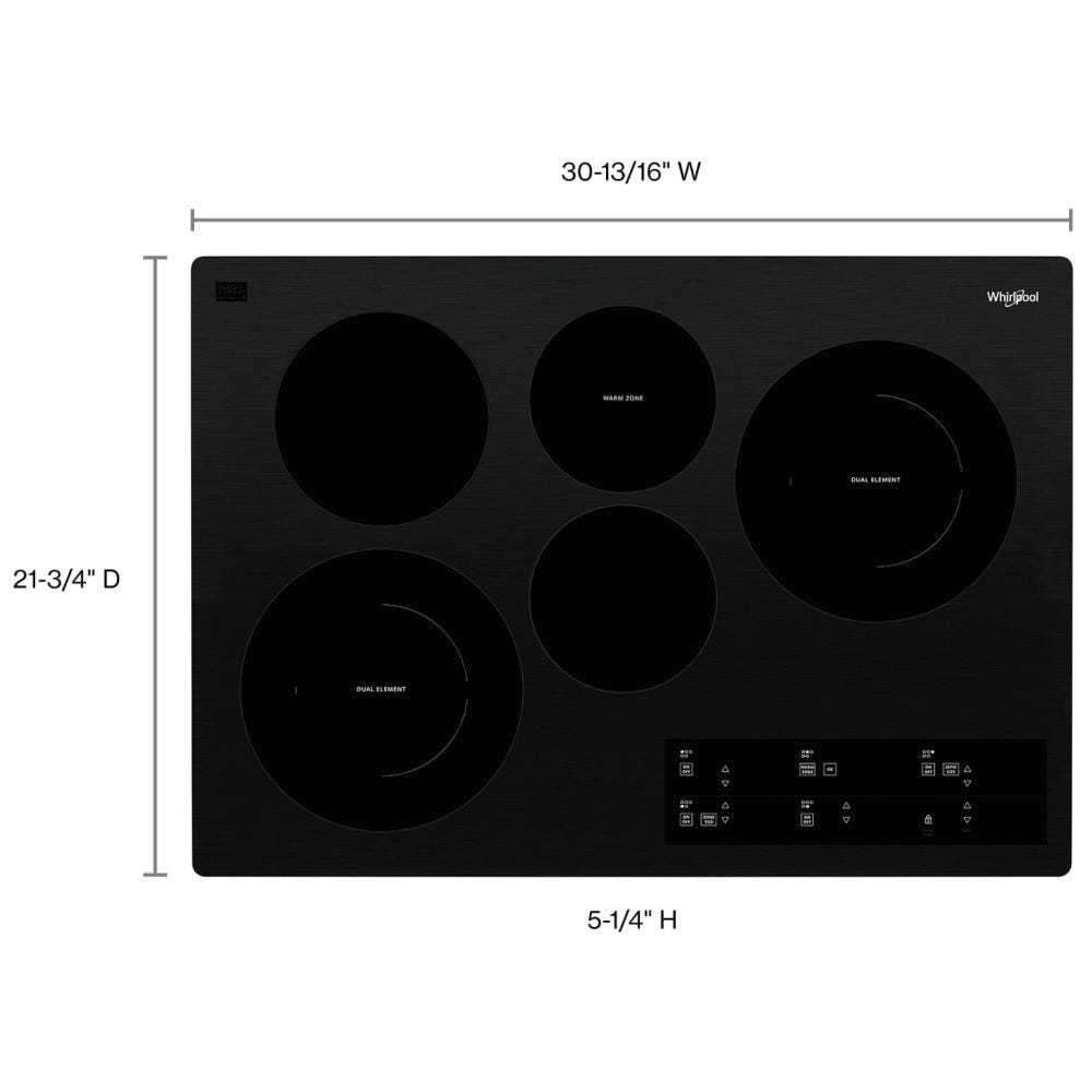 Whirlpool WCE97US0KB Electric Cooktop