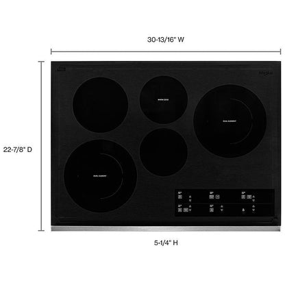 Whirlpool WCE97US0KS Electric Cooktop