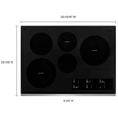 Whirlpool WCE97US0KS Electric Cooktop