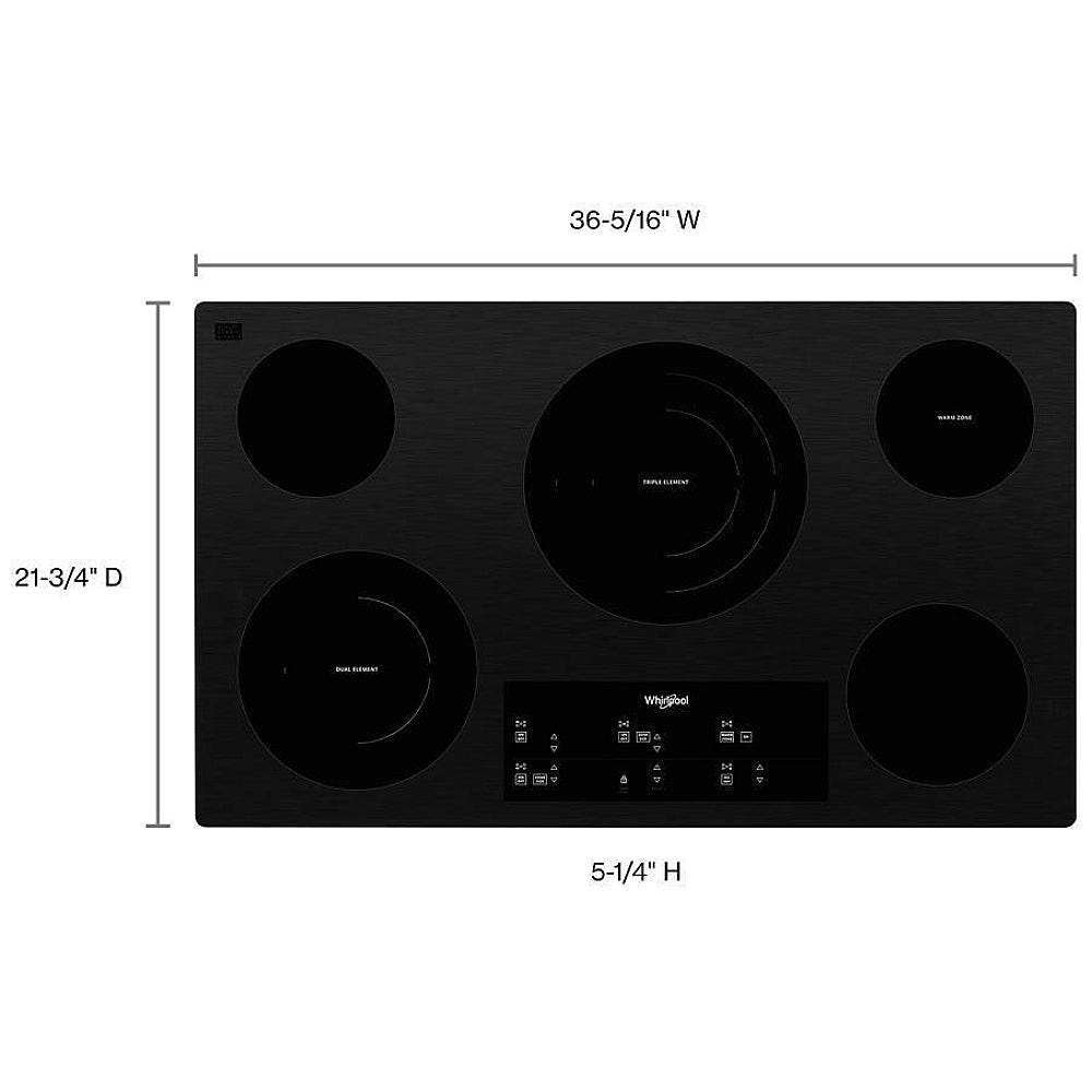 Whirlpool WCE97US6KB Electric Cooktop