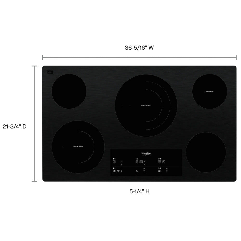 Whirlpool WCE97US6KB Electric Cooktop