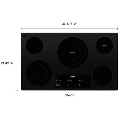 Whirlpool WCE97US6KB Electric Cooktop