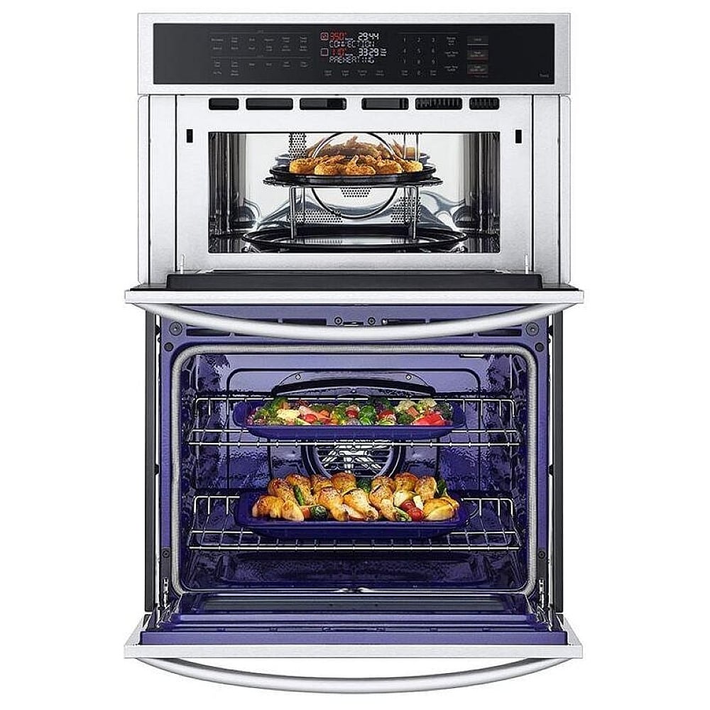 LG 1.7/4.7 cu. ft. Smart Combination Wall Oven with Convection and Air Fry WCEP6423F