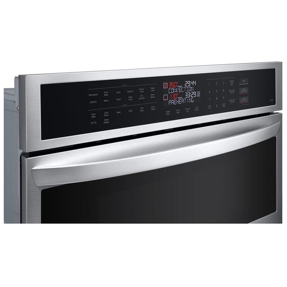 LG 1.7/4.7 cu. ft. Smart Combination Wall Oven with Convection and Air Fry WCEP6423F
