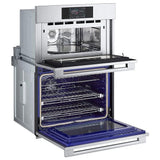 LG Studio WCES6428F Microwave Wall Oven Combo, 30 inch Exterior Width, True Convection, Self Clean, 6.4 cu. ft. Capacity, Temperature Probe, Air Fry, Stainless Steel colour