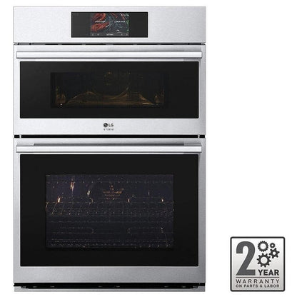 LG Studio 1.7/4.7 cu. ft. Combination Double Wall Oven with Air Fry WCES6428F
