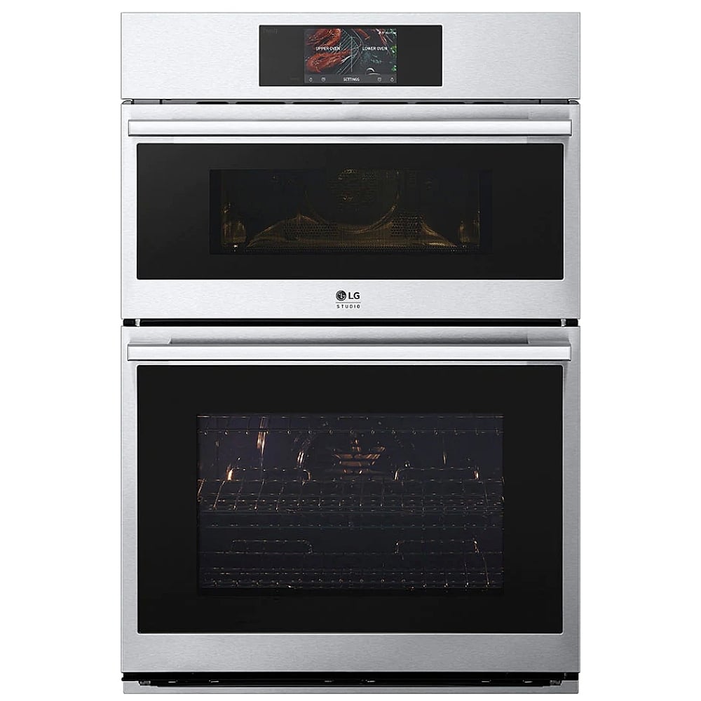 LG Studio 1.7/4.7 cu. ft. Combination Double Wall Oven with Air Fry WCES6428F