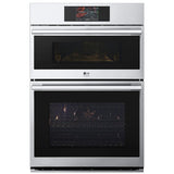 LG Studio WCES6428F Microwave Wall Oven Combo, 30 inch Exterior Width, True Convection, Self Clean, 6.4 cu. ft. Capacity, Temperature Probe, Air Fry, Stainless Steel colour