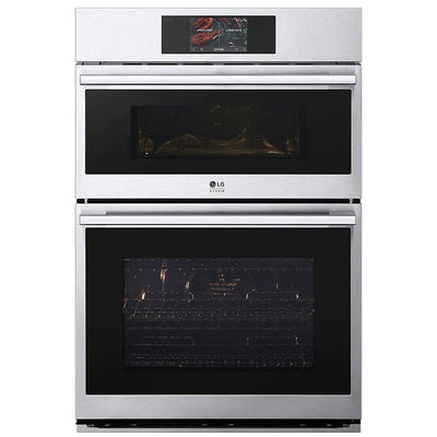 LG Studio 1.7/4.7 cu. ft. Combination Double Wall Oven with Air Fry WCES6428F