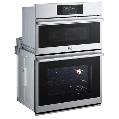 LG Studio 1.7/4.7 cu. ft. Combination Double Wall Oven with Air Fry WCES6428F