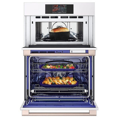 LG Studio Essence White 1.7/4.7 cu.ft. Combination Double Wall Oven WCES6428N