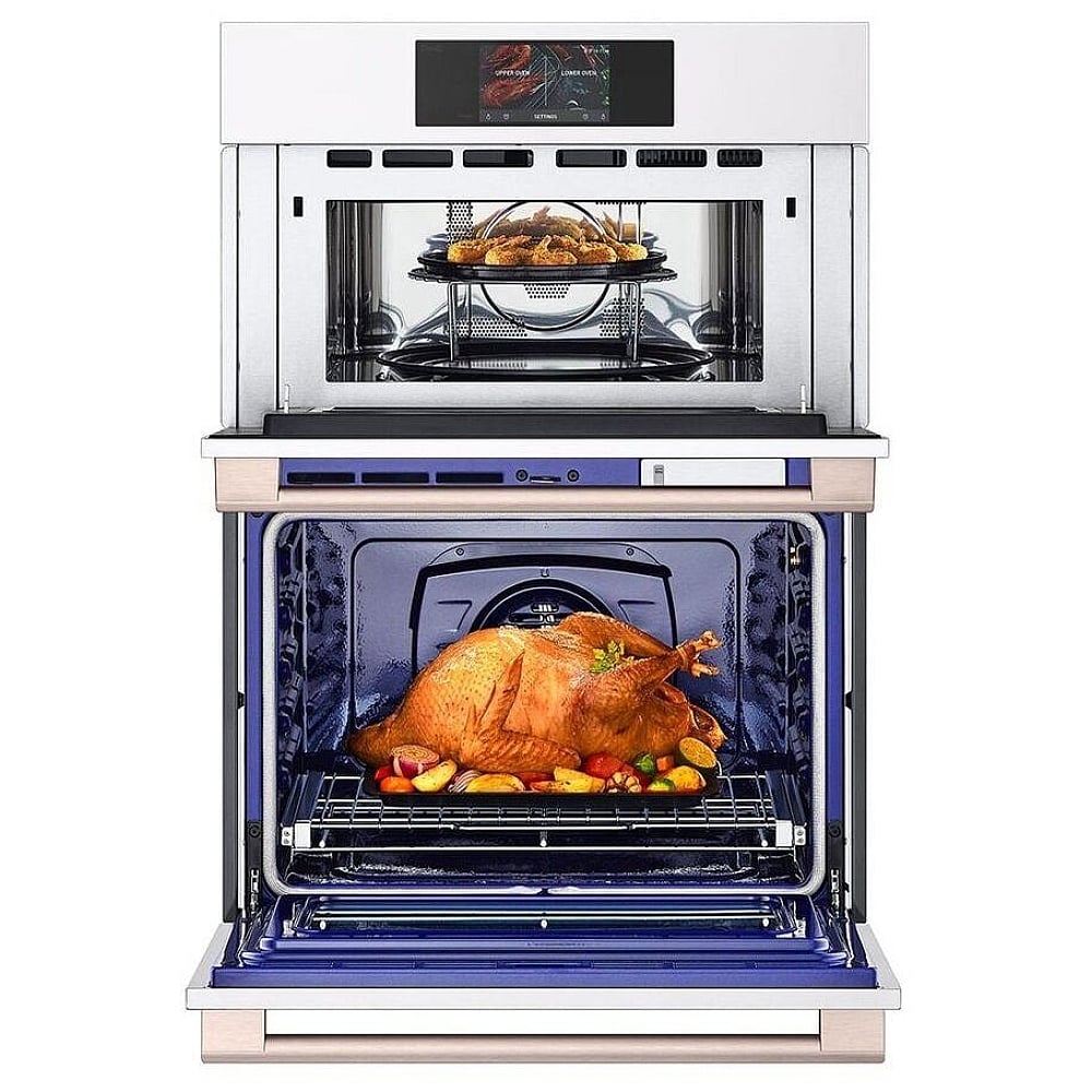 LG Studio Essence White 1.7/4.7 cu.ft. Combination Double Wall Oven WCES6428N