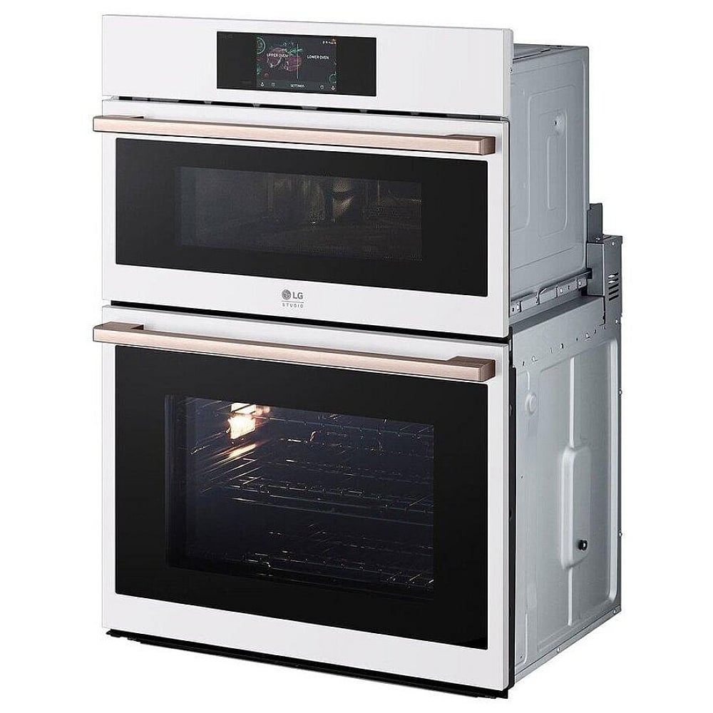 LG Studio Essence White 1.7/4.7 cu.ft. Combination Double Wall Oven WCES6428N