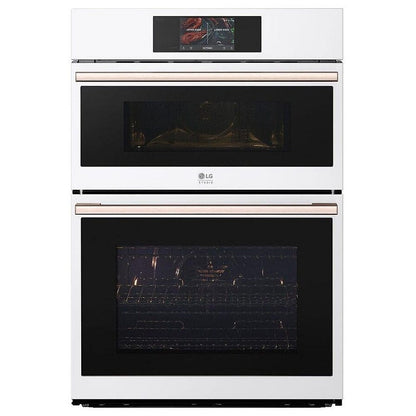 LG Studio Essence White 1.7/4.7 cu.ft. Combination Double Wall Oven WCES6428N