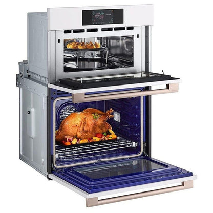 LG Studio Essence White 1.7/4.7 cu.ft. Combination Double Wall Oven WCES6428N